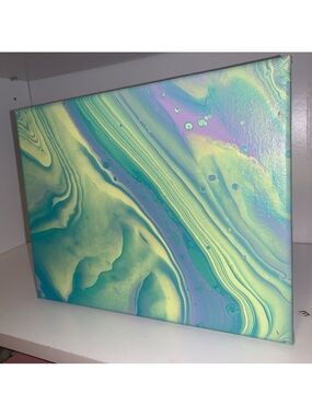 8.5”X11” Poured Painting